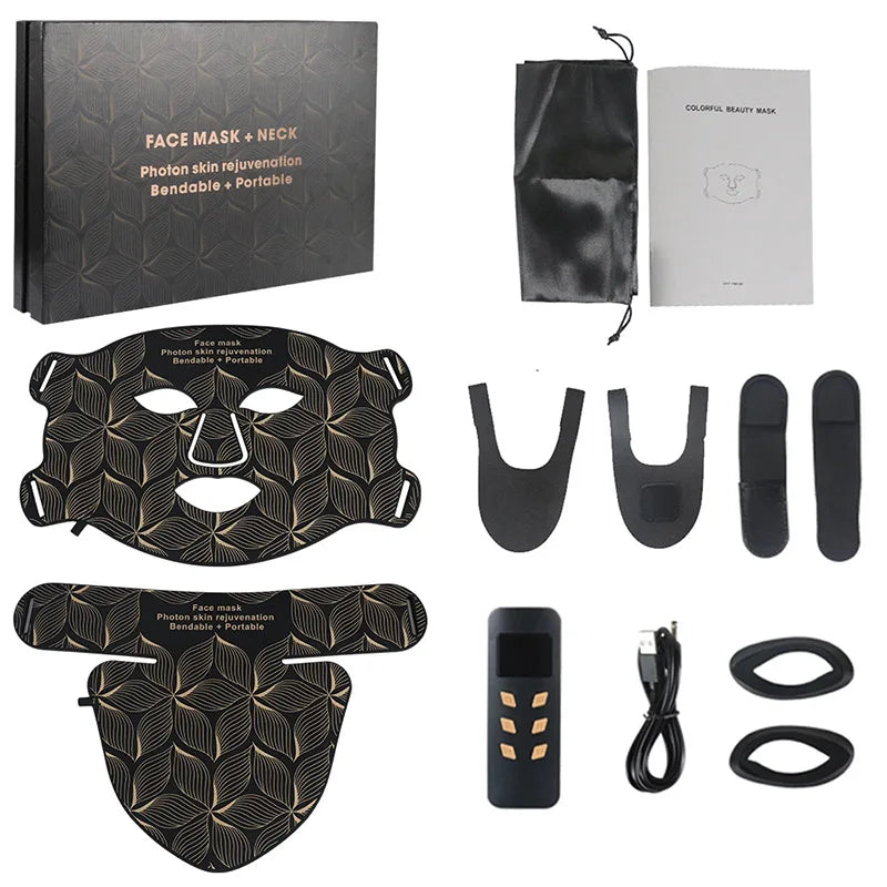 Ubilli Silicone Led Face Mask 8 Colors Red Light Therapy Infrared Flexible Soft Mask Led Therapy Anti Aging Advanced Photon Mask