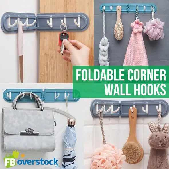 Foldable Corner Wall Hooks