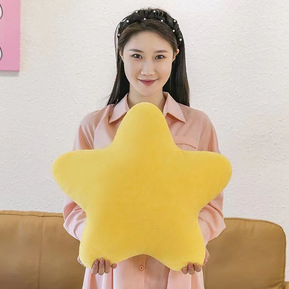 30CM Cute Butter Cheese Throw Pillow Plush Toy Dormitory Sleep  Sofa Chair Cushion Pentagon Star Shape Child Birthday Gift