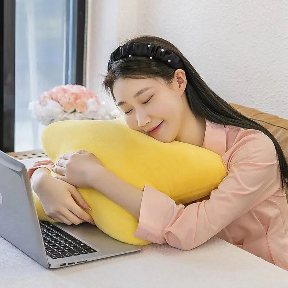 30CM Cute Butter Cheese Throw Pillow Plush Toy Dormitory Sleep  Sofa Chair Cushion Pentagon Star Shape Child Birthday Gift